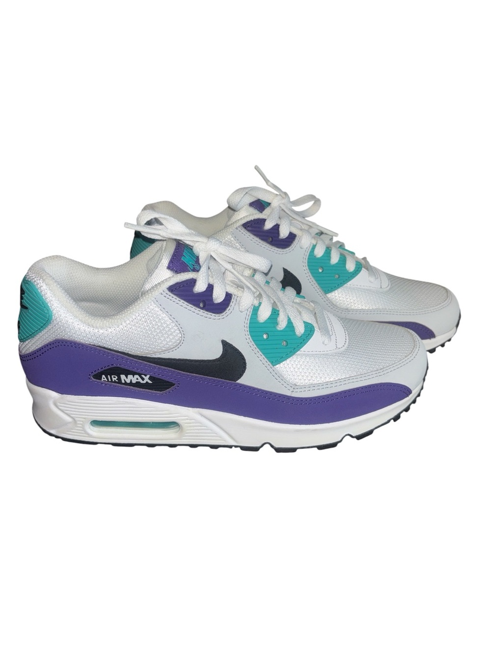 Nike Air Max Mens White Teal Purple Sneakers